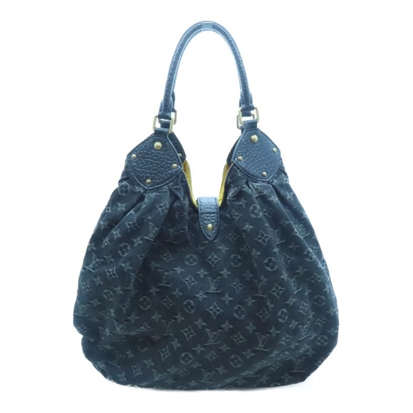 💎✨ DENIM ✨💎 LOUIS VUITTON X-LARGE HOBO MAHINA - Picture 9 of 17